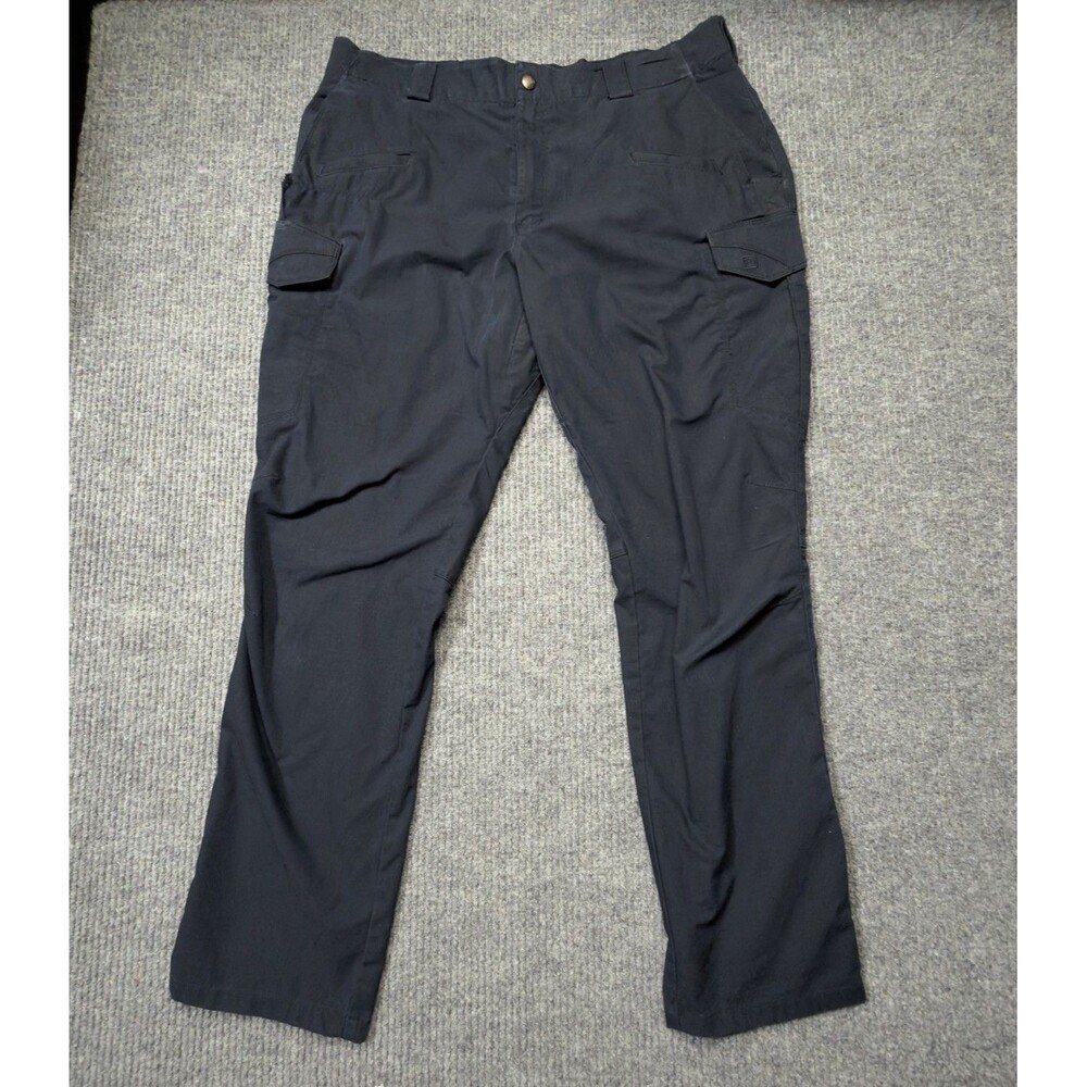5.11 Tactical Icon Pants Men 38x32 Navy Blue Ripstop Cargo Utility Hiking - Picture 2 of 10